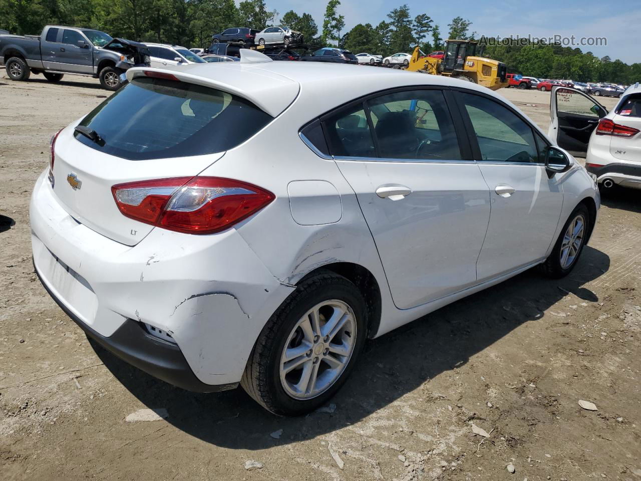 2018 Chevrolet Cruze Lt White vin: 3G1BE6SM5JS521358