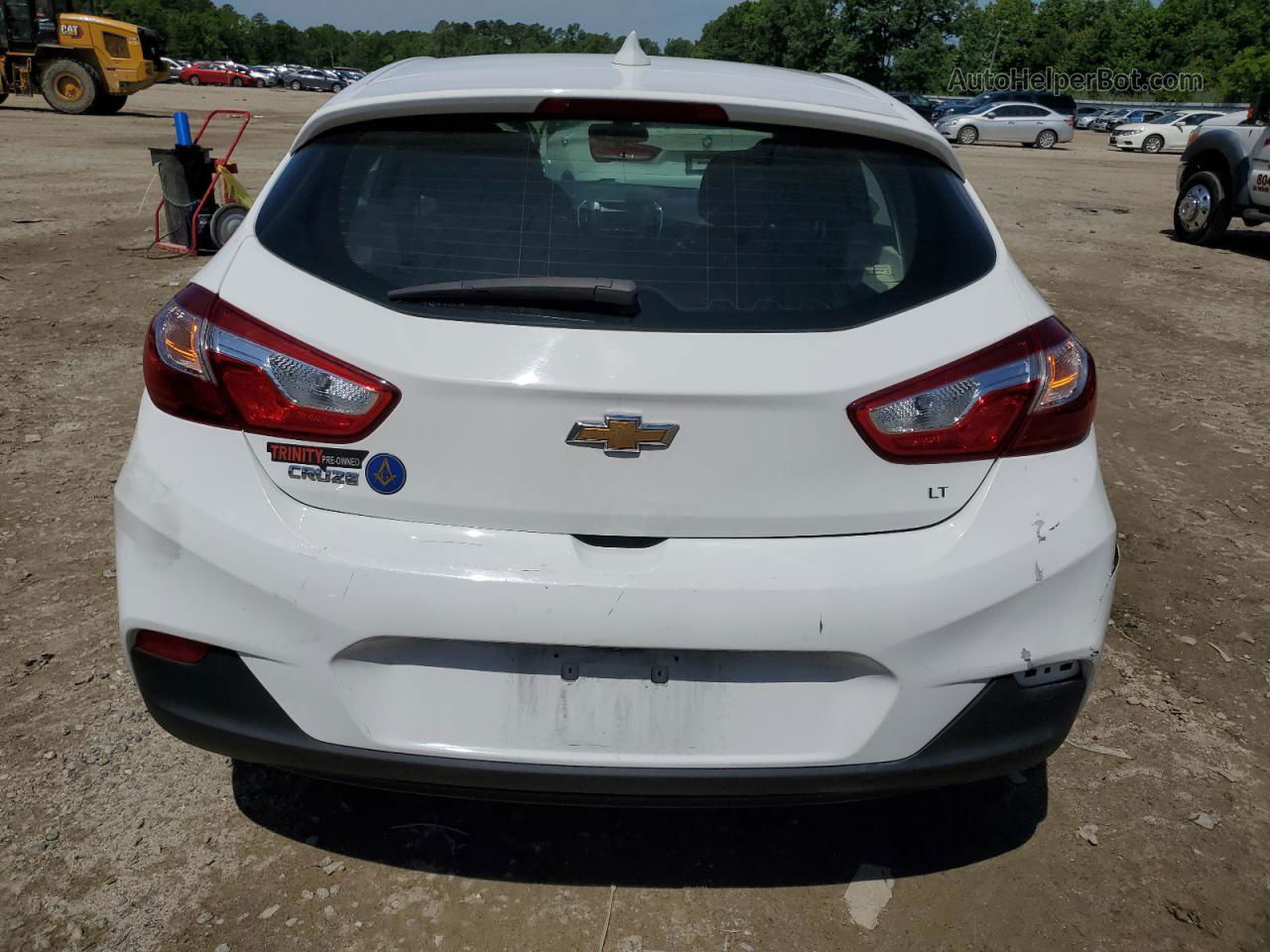 2018 Chevrolet Cruze Lt White vin: 3G1BE6SM5JS521358