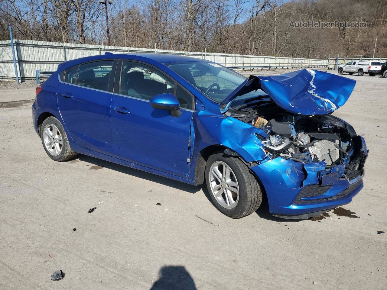 2018 Chevrolet Cruze Lt Blue vin: 3G1BE6SM5JS556076