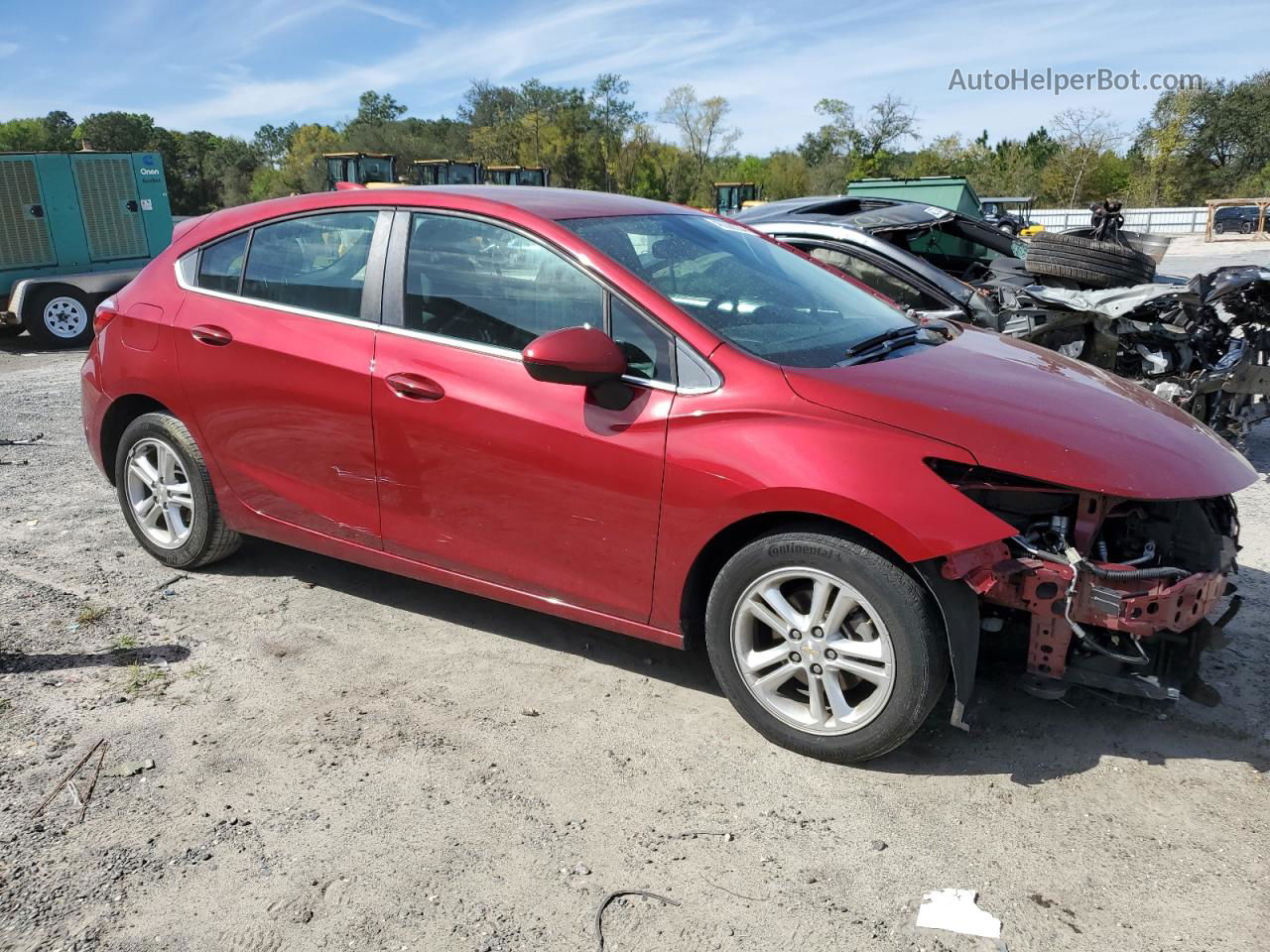 2018 Chevrolet Cruze Lt Red vin: 3G1BE6SM5JS575713