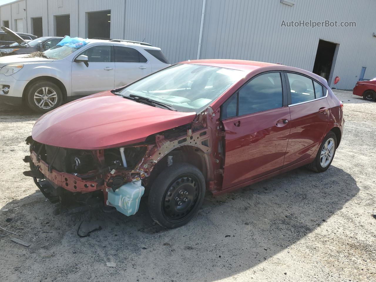 2018 Chevrolet Cruze Lt Red vin: 3G1BE6SM5JS575713