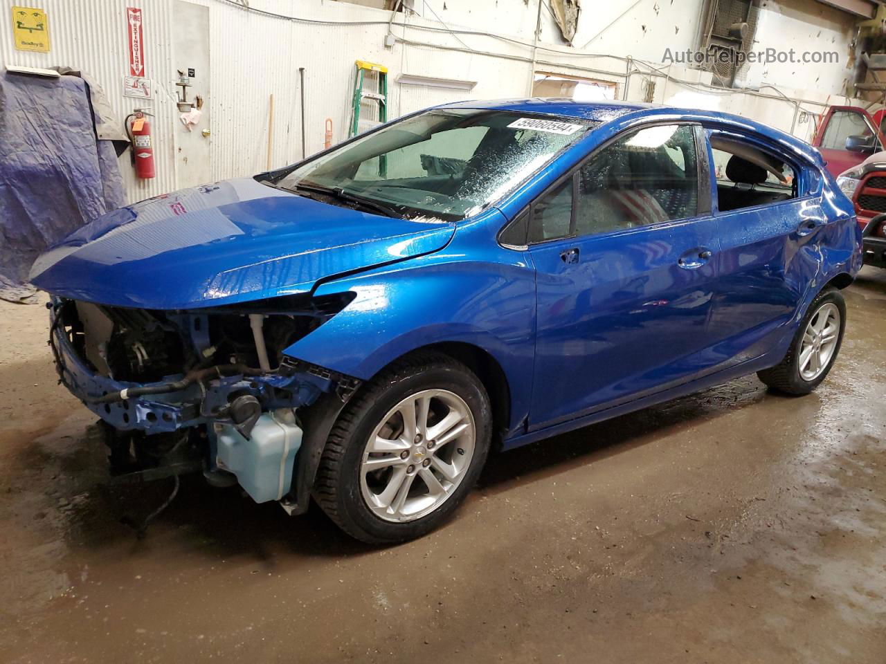 2018 Chevrolet Cruze Lt Blue vin: 3G1BE6SM5JS652094