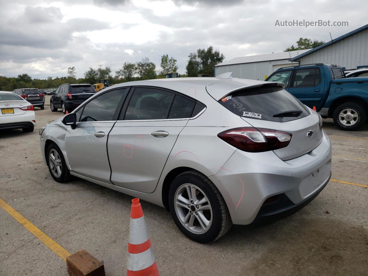 2017 Chevrolet Cruze Lt Серебряный vin: 3G1BE6SM6HS541192