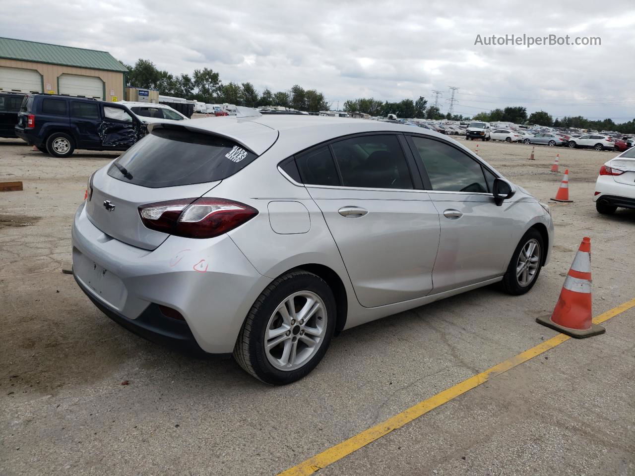 2017 Chevrolet Cruze Lt Серебряный vin: 3G1BE6SM6HS541192