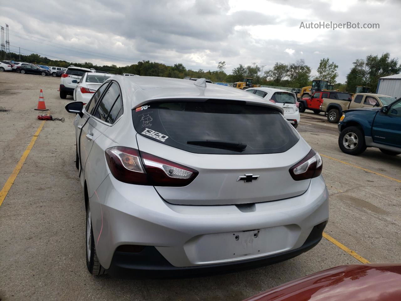 2017 Chevrolet Cruze Lt Silver vin: 3G1BE6SM6HS541192