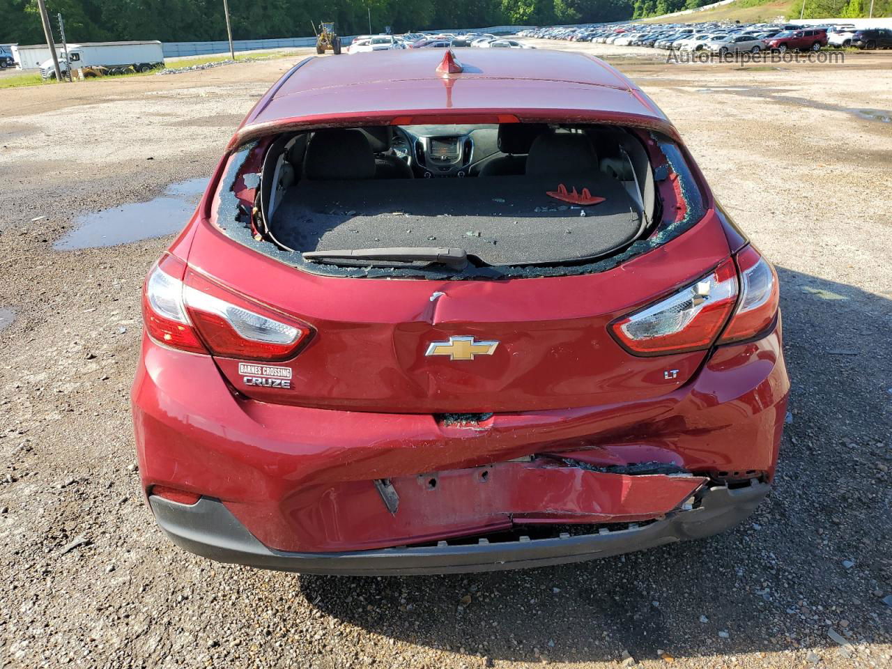 2017 Chevrolet Cruze Lt Red vin: 3G1BE6SM6HS544481