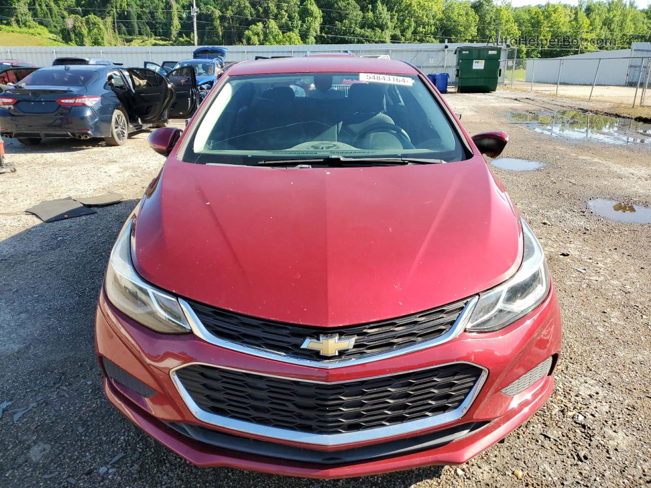 2017 Chevrolet Cruze Lt Red vin: 3G1BE6SM6HS544481