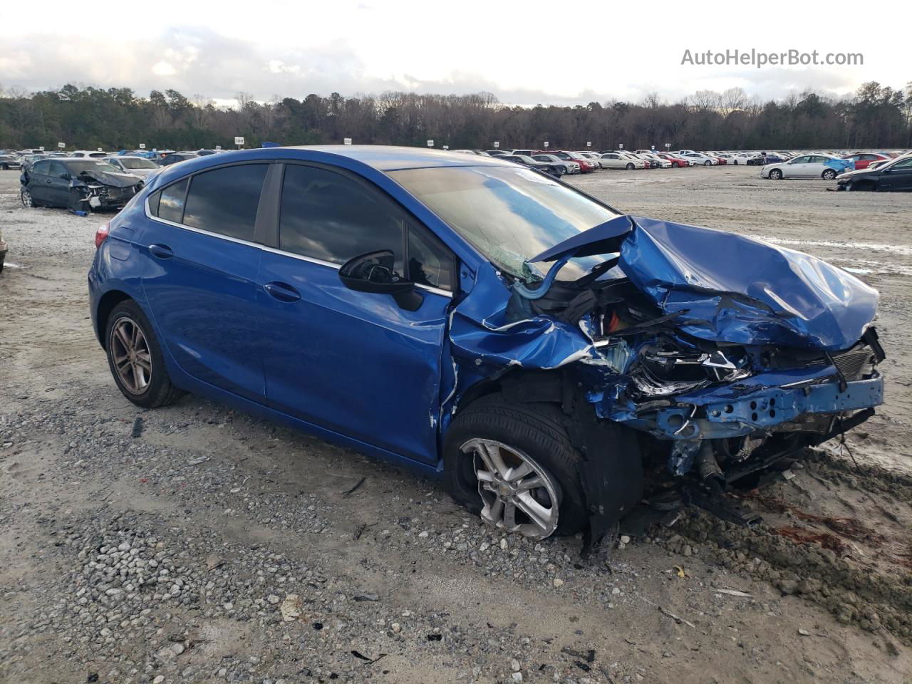 2017 Chevrolet Cruze Lt Blue vin: 3G1BE6SM6HS558381