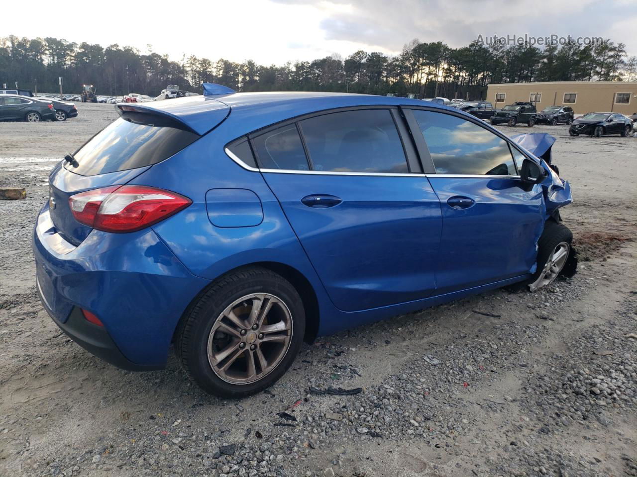 2017 Chevrolet Cruze Lt Blue vin: 3G1BE6SM6HS558381