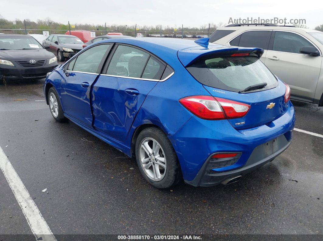 2017 Chevrolet Cruze Lt Auto Blue vin: 3G1BE6SM6HS599092