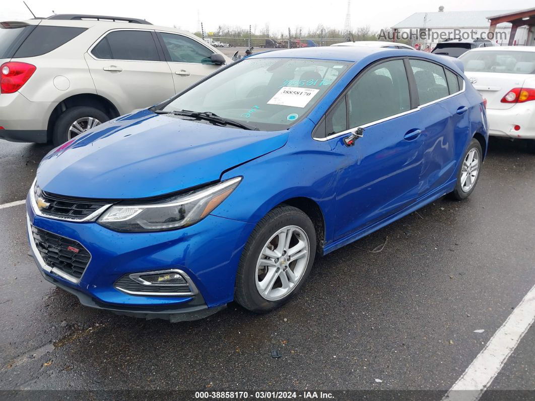 2017 Chevrolet Cruze Lt Auto Blue vin: 3G1BE6SM6HS599092