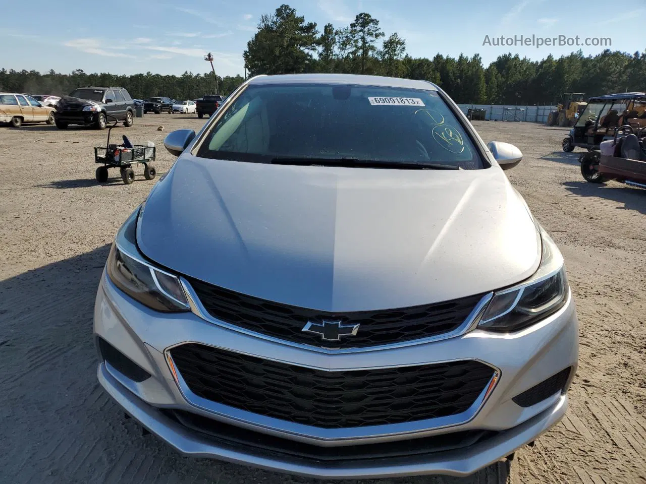 2018 Chevrolet Cruze Lt Silver vin: 3G1BE6SM6JS523927