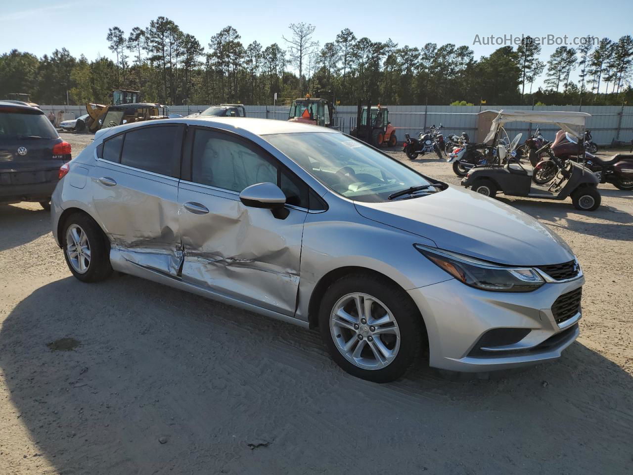 2018 Chevrolet Cruze Lt Silver vin: 3G1BE6SM6JS523927