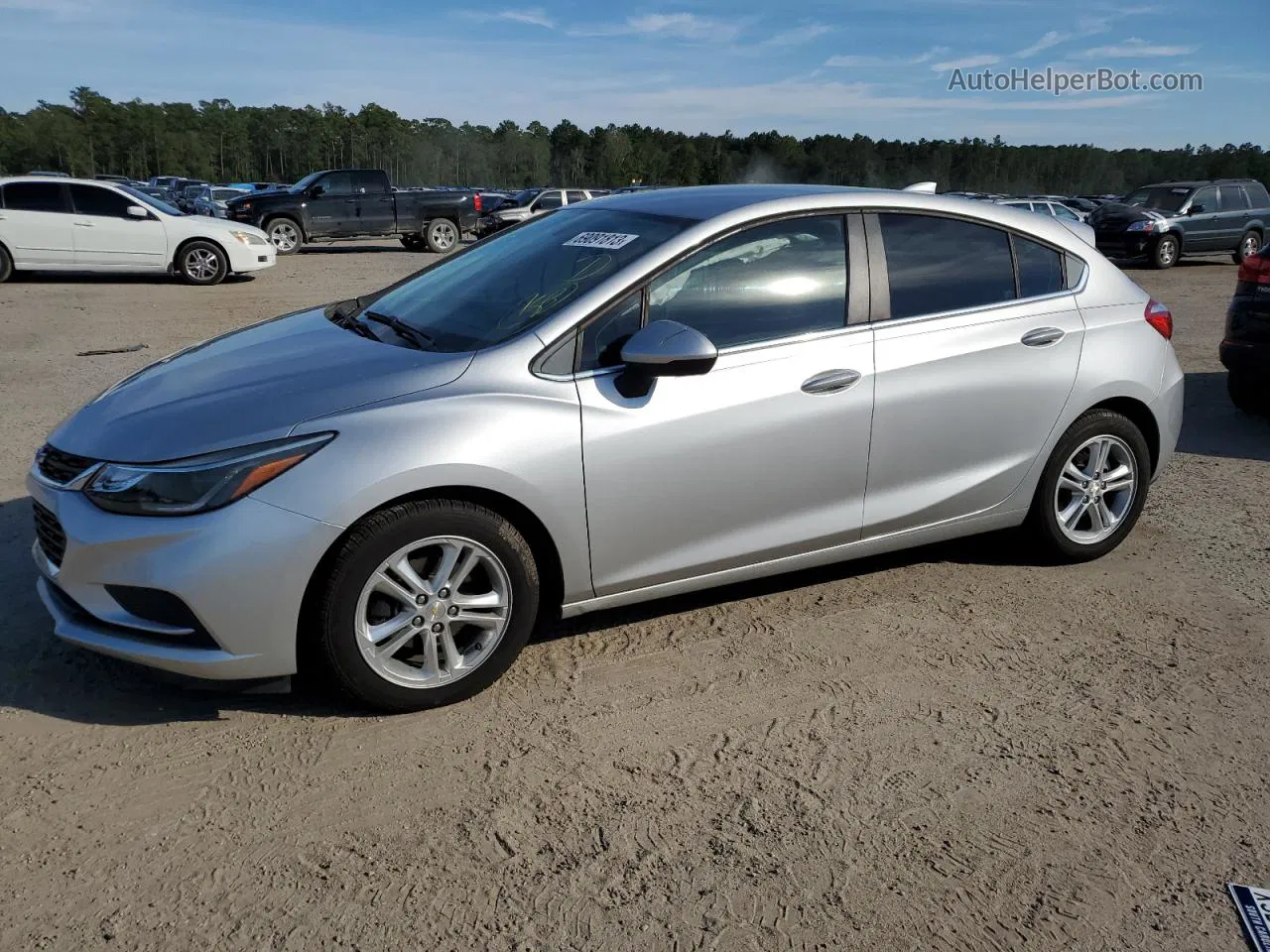 2018 Chevrolet Cruze Lt Silver vin: 3G1BE6SM6JS523927