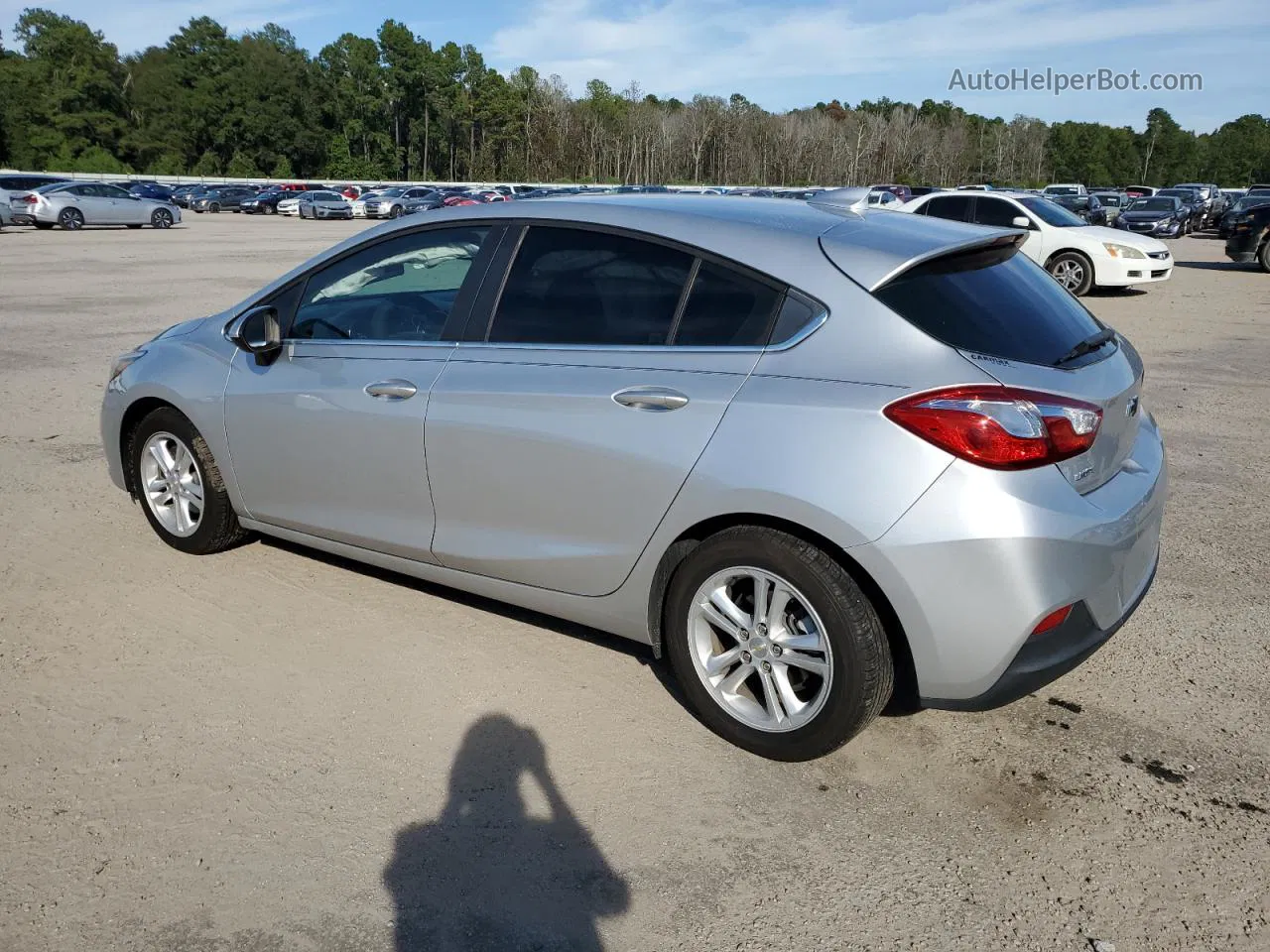 2018 Chevrolet Cruze Lt Silver vin: 3G1BE6SM6JS523927