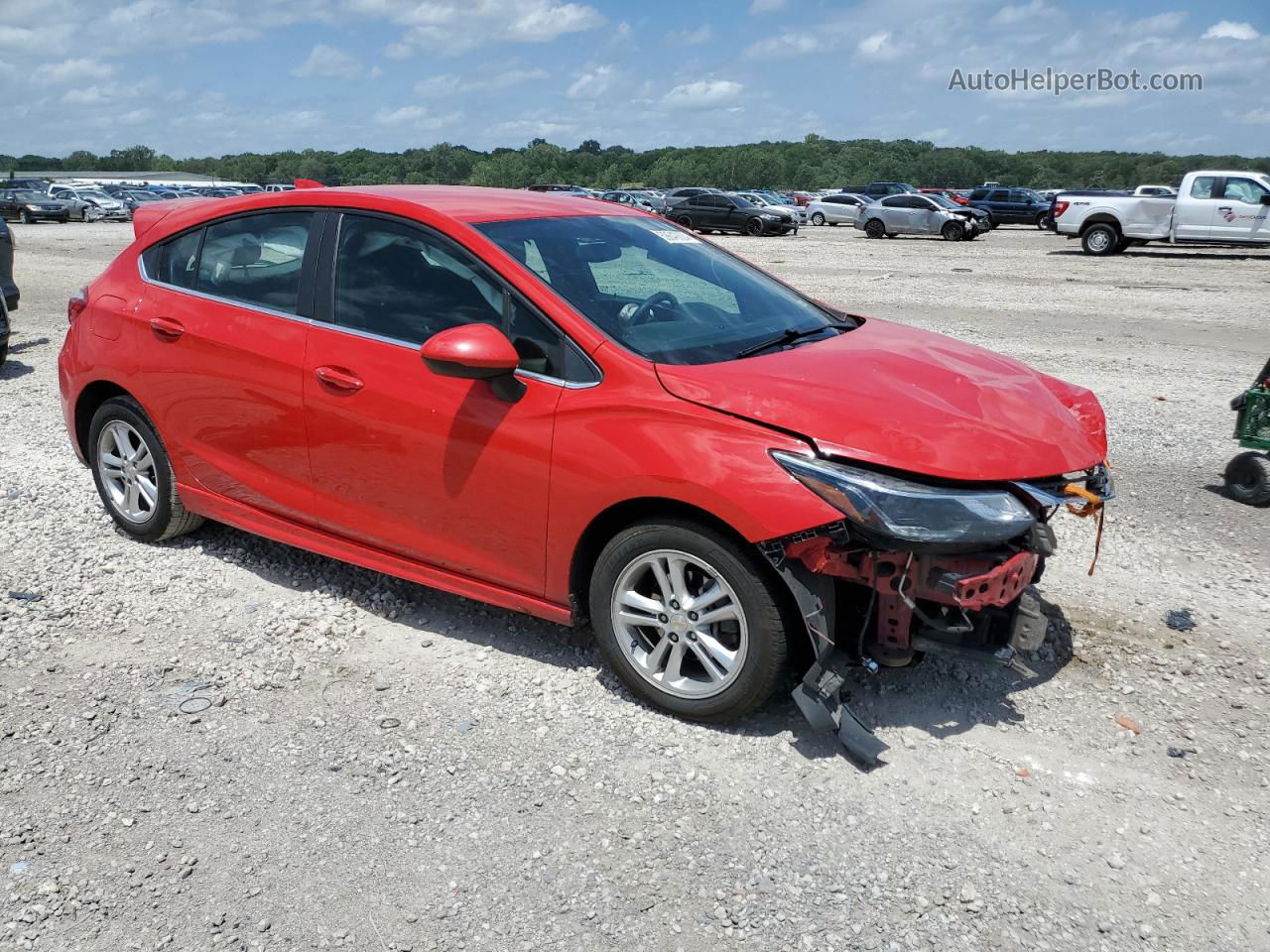 2018 Chevrolet Cruze Lt Red vin: 3G1BE6SM6JS589314