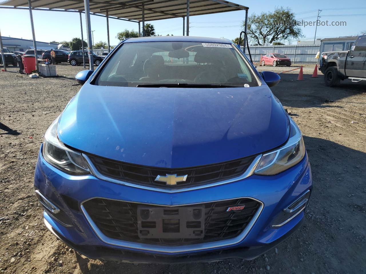 2017 Chevrolet Cruze Lt Синий vin: 3G1BE6SM7HS512512