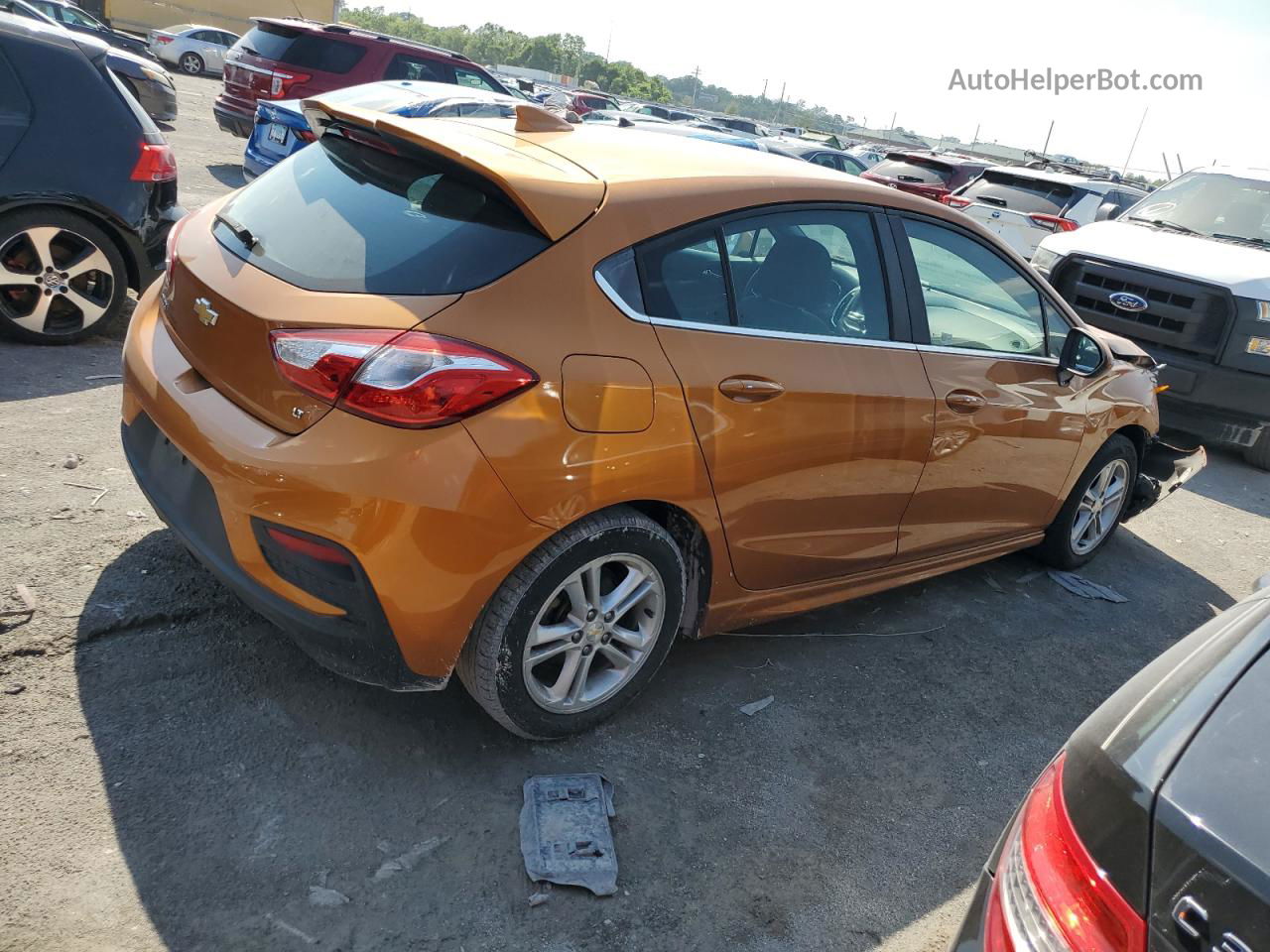 2017 Chevrolet Cruze Lt Orange vin: 3G1BE6SM7HS539080