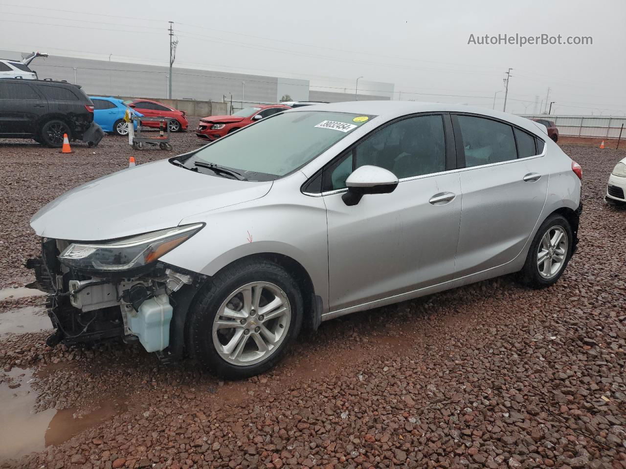 2017 Chevrolet Cruze Lt Серый vin: 3G1BE6SM7HS540987