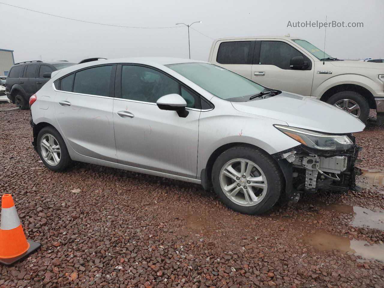 2017 Chevrolet Cruze Lt Серый vin: 3G1BE6SM7HS540987