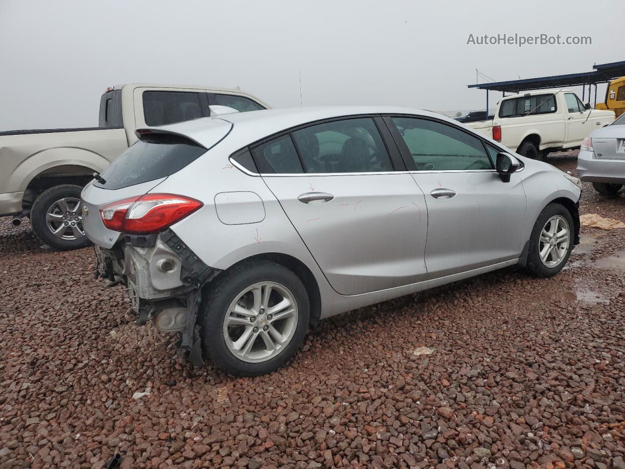 2017 Chevrolet Cruze Lt Серый vin: 3G1BE6SM7HS540987