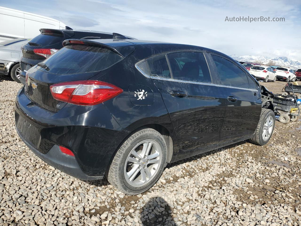 2017 Chevrolet Cruze Lt Black vin: 3G1BE6SM7HS554954