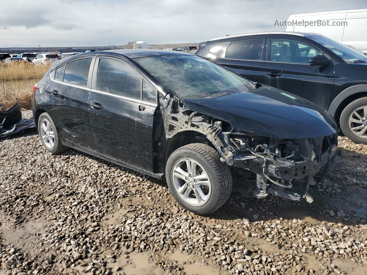 2017 Chevrolet Cruze Lt Black vin: 3G1BE6SM7HS554954