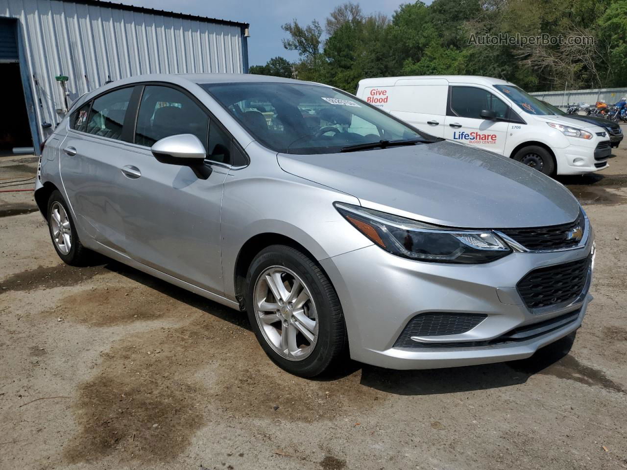 2017 Chevrolet Cruze Lt Silver vin: 3G1BE6SM7HS590093