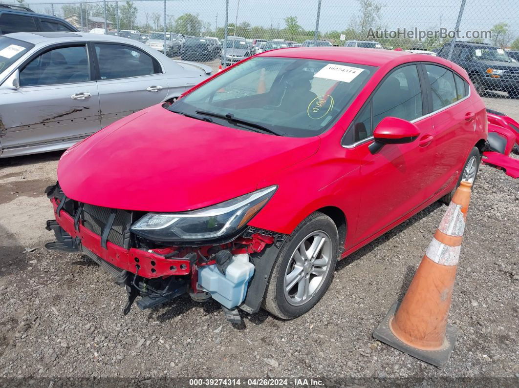 2017 Chevrolet Cruze Lt Auto Red vin: 3G1BE6SM7HS604395