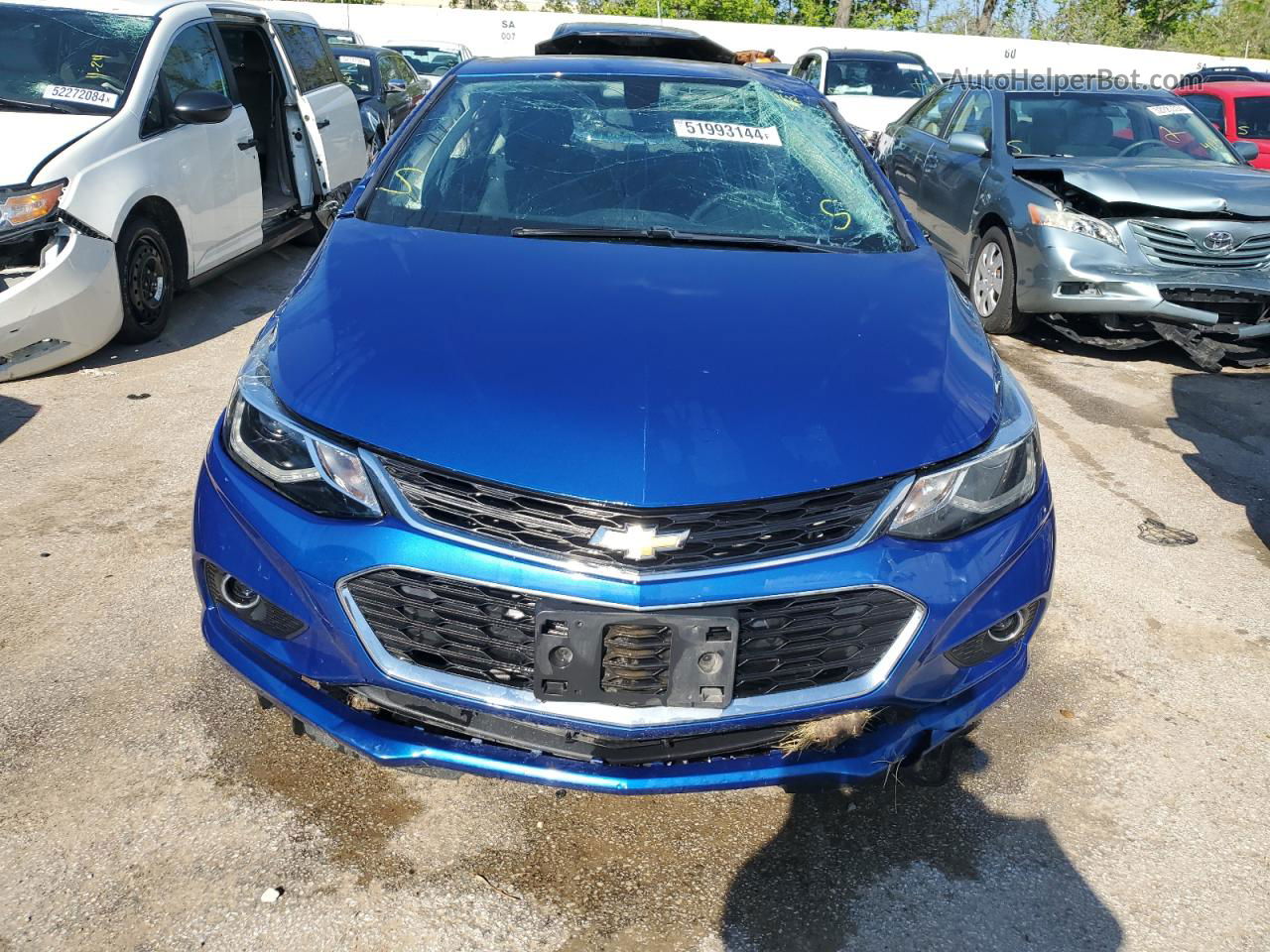 2018 Chevrolet Cruze Lt Синий vin: 3G1BE6SM7JS593114