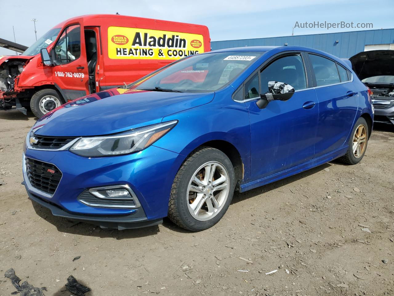 2017 Chevrolet Cruze Lt Blue vin: 3G1BE6SM8HS553215