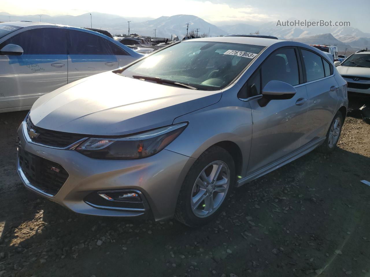 2017 Chevrolet Cruze Lt Silver vin: 3G1BE6SM8HS575182