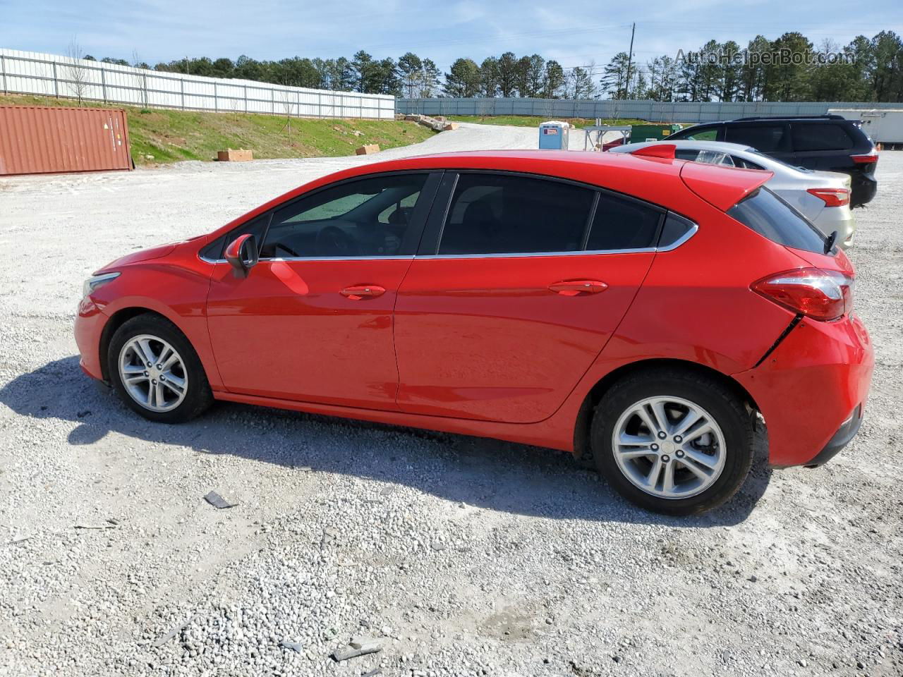 2017 Chevrolet Cruze Lt Красный vin: 3G1BE6SM8HS584819