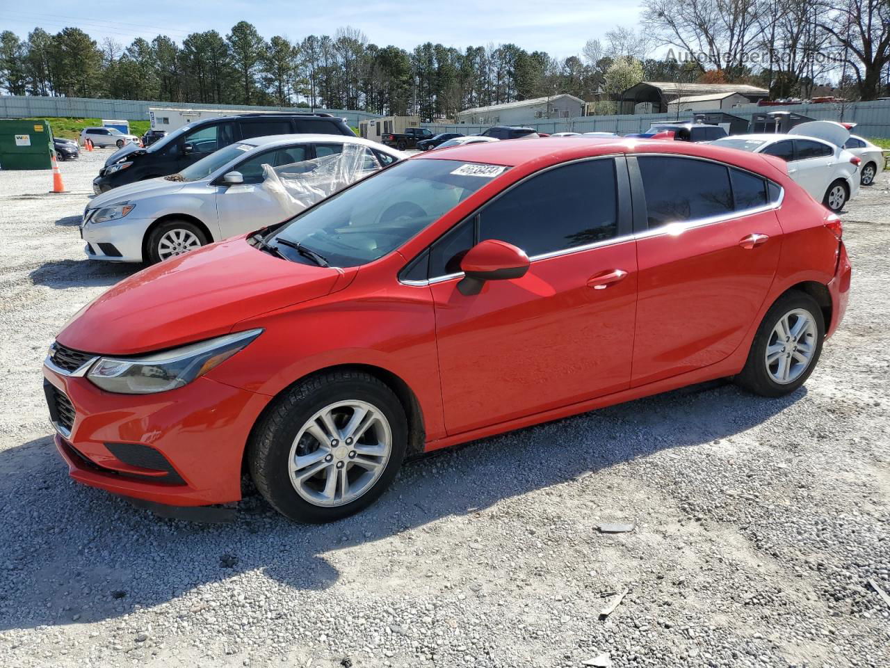 2017 Chevrolet Cruze Lt Red vin: 3G1BE6SM8HS584819