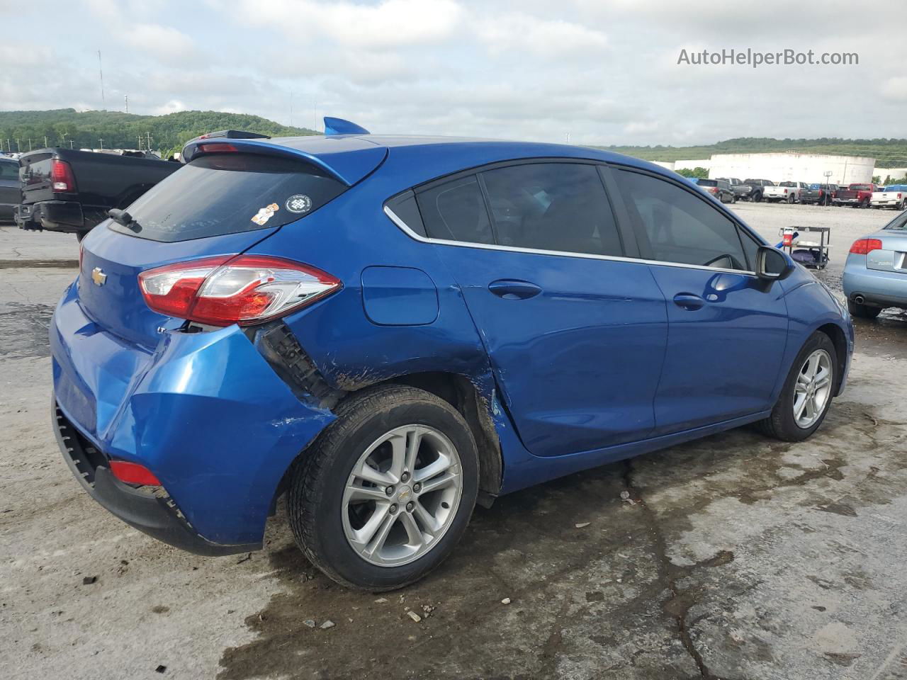 2018 Chevrolet Cruze Lt Blue vin: 3G1BE6SM8JS567167