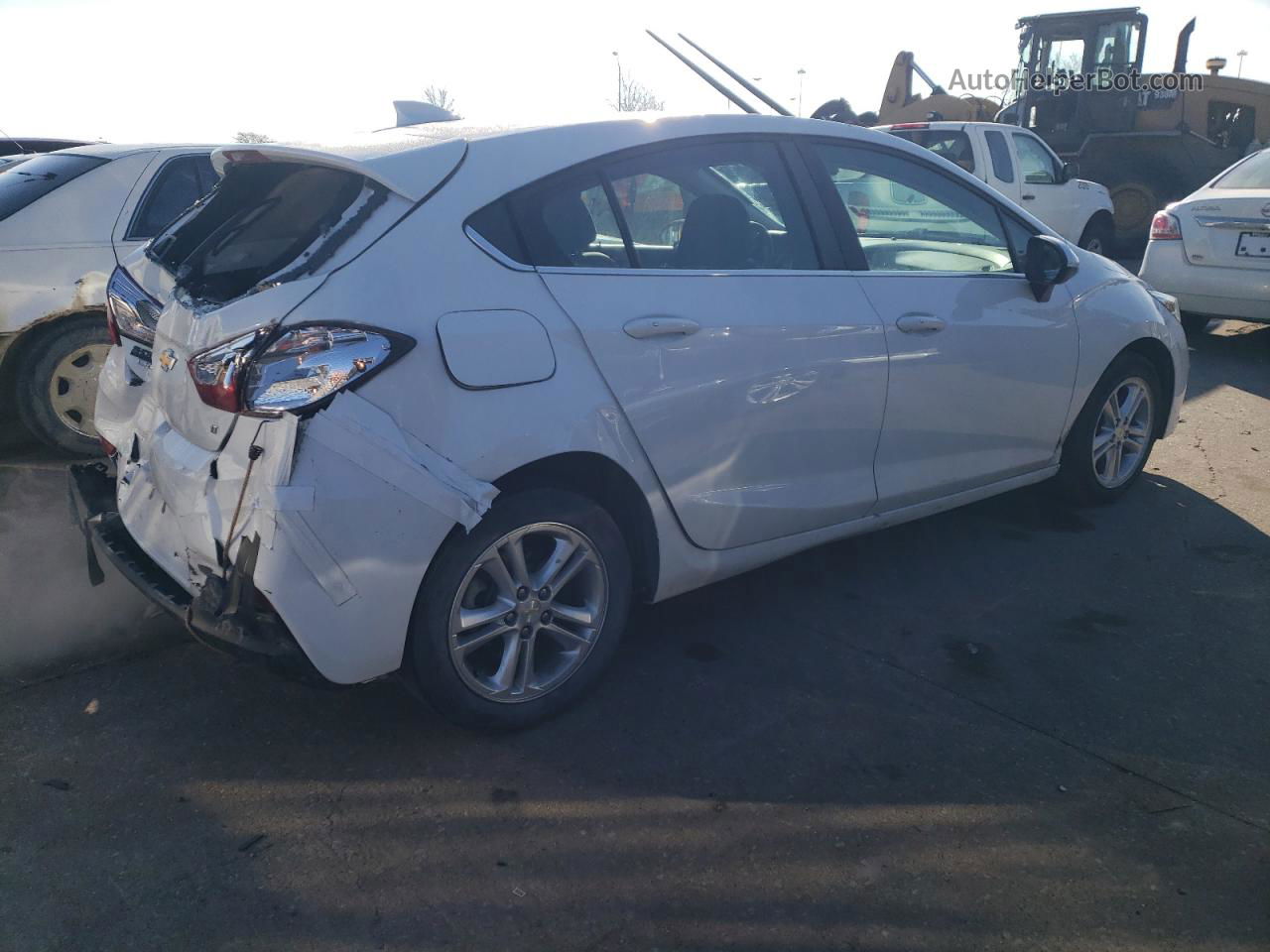 2018 Chevrolet Cruze Lt White vin: 3G1BE6SM8JS652297