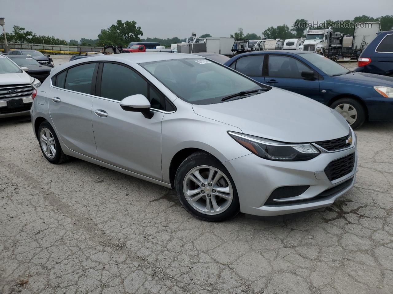 2017 Chevrolet Cruze Lt Silver vin: 3G1BE6SM9HS530509