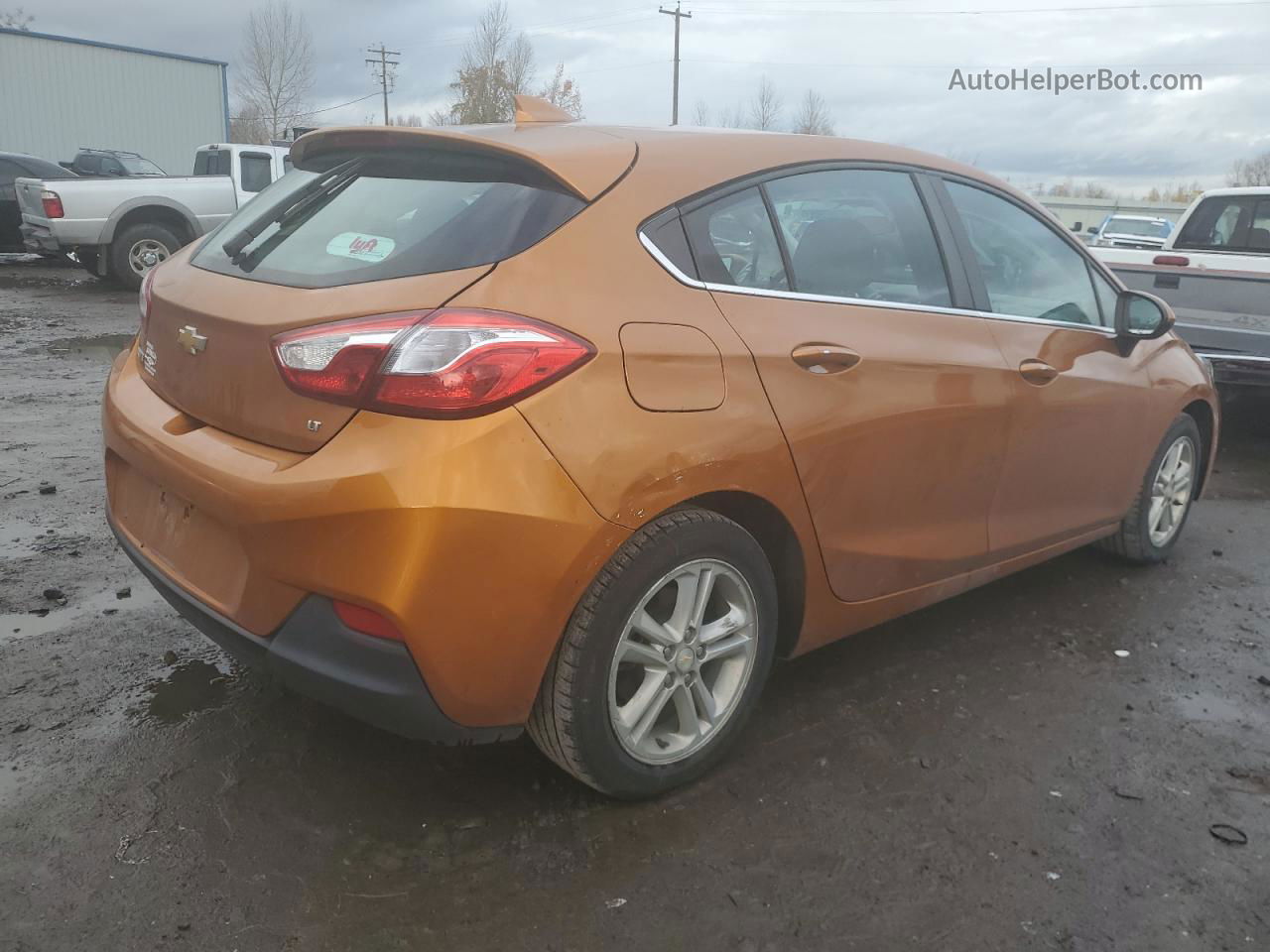 2017 Chevrolet Cruze Lt Orange vin: 3G1BE6SM9HS579449