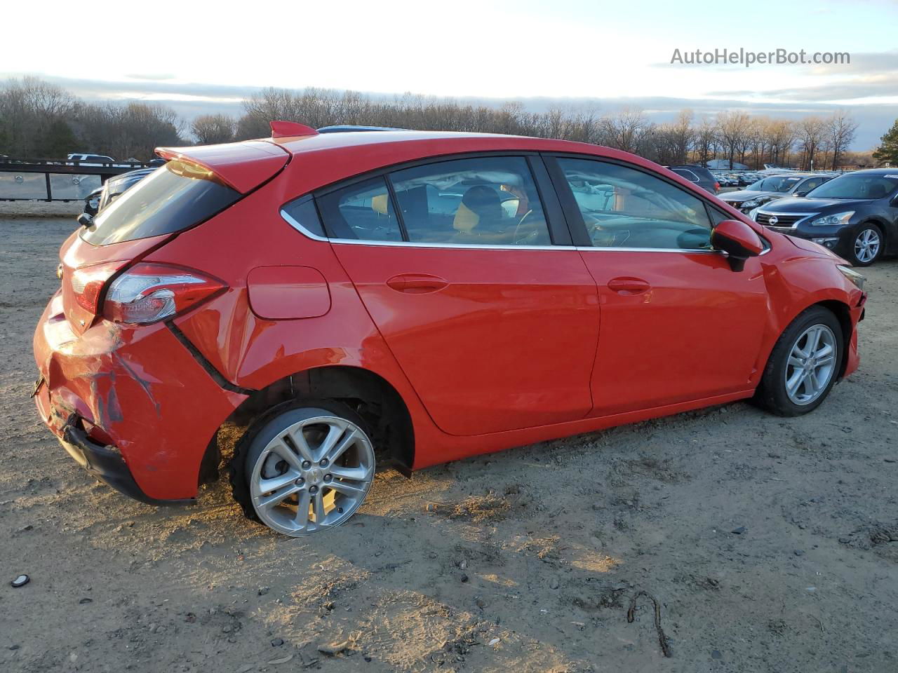 2017 Chevrolet Cruze Lt Red vin: 3G1BE6SM9HS584778