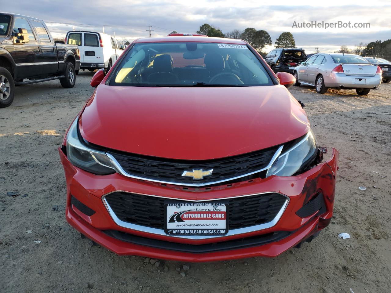 2017 Chevrolet Cruze Lt Red vin: 3G1BE6SM9HS584778