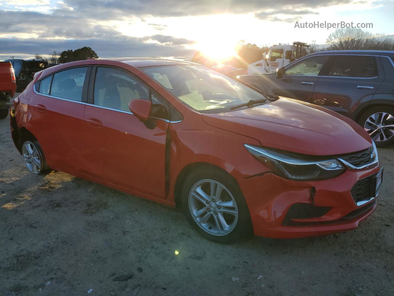 2017 Chevrolet Cruze Lt Red vin: 3G1BE6SM9HS584778