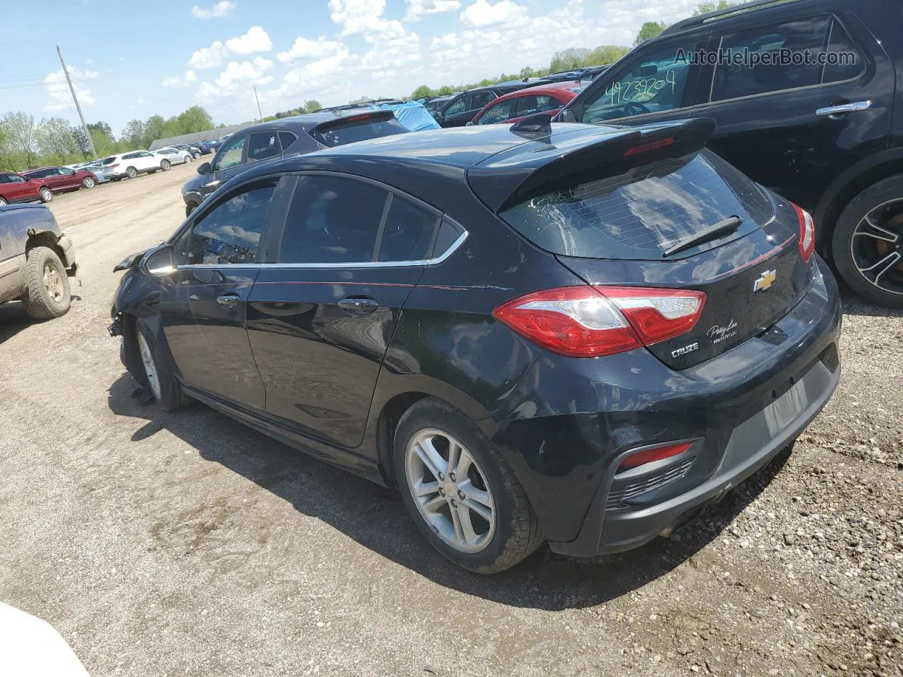 2017 Chevrolet Cruze Lt Black vin: 3G1BE6SMXHS536545