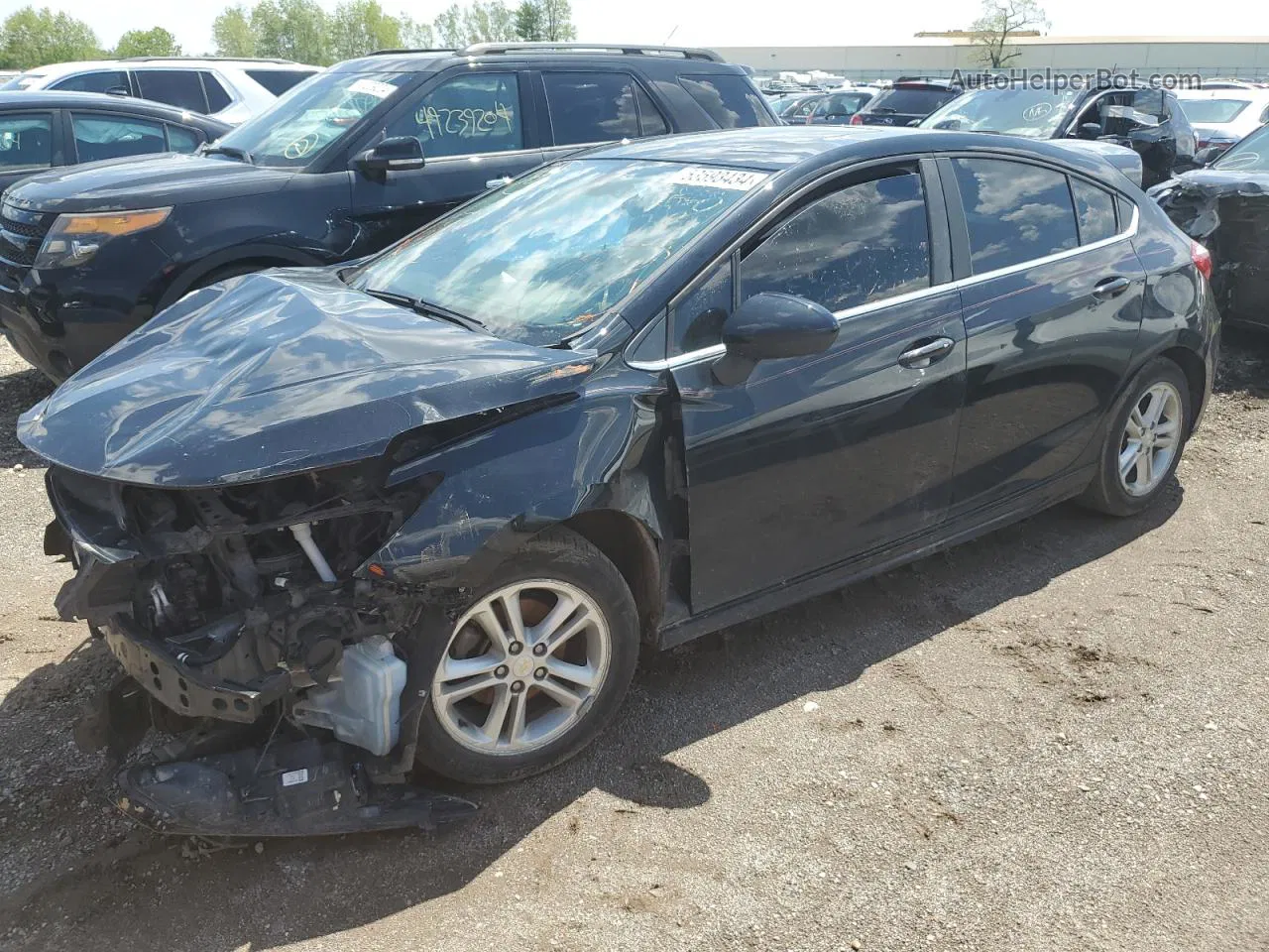 2017 Chevrolet Cruze Lt Black vin: 3G1BE6SMXHS536545