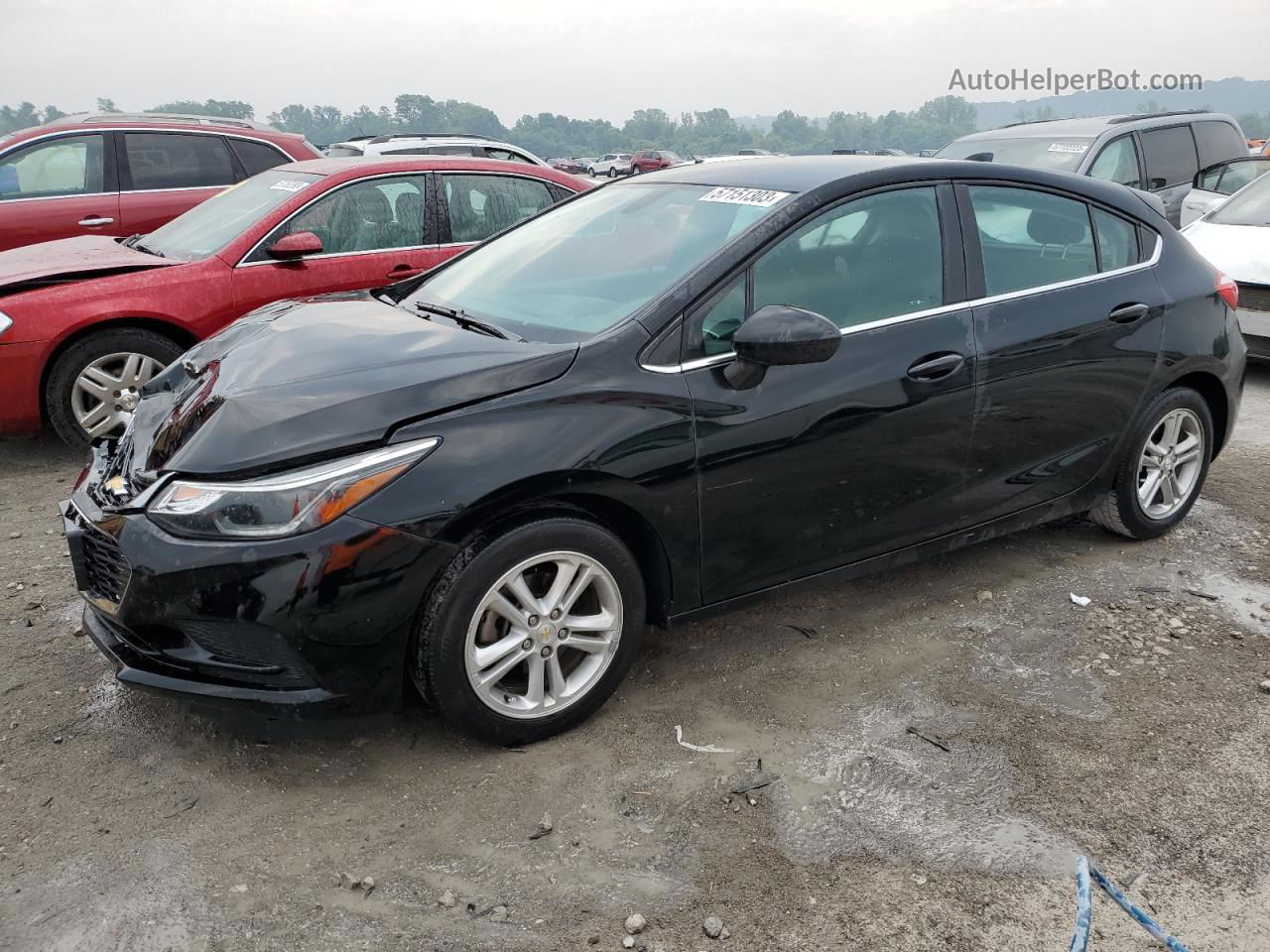 2017 Chevrolet Cruze Lt Черный vin: 3G1BE6SMXHS536755