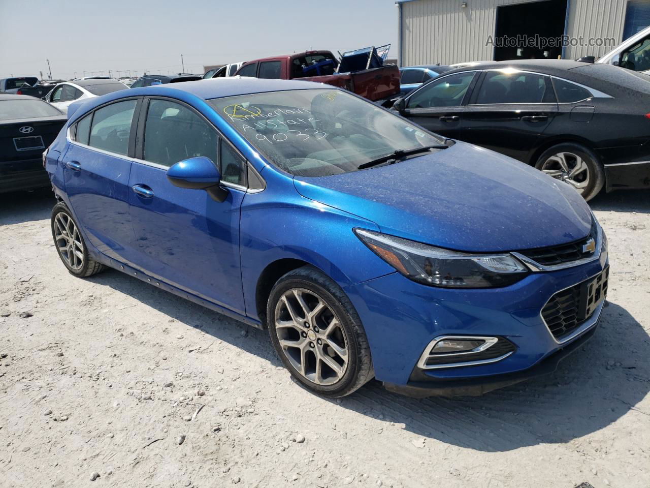 2017 Chevrolet Cruze Lt Blue vin: 3G1BE6SMXHS544144