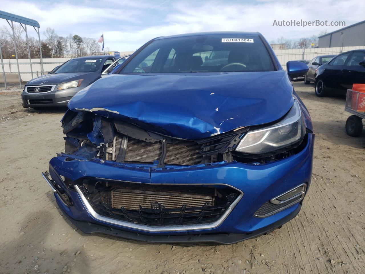 2017 Chevrolet Cruze Lt Blue vin: 3G1BE6SMXHS576317