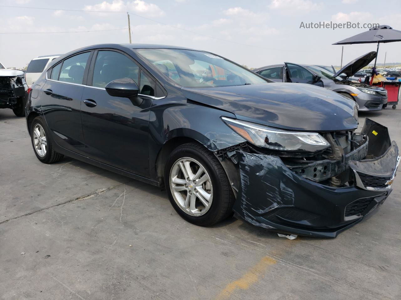 2017 Chevrolet Cruze Lt Серый vin: 3G1BE6SMXHS578925