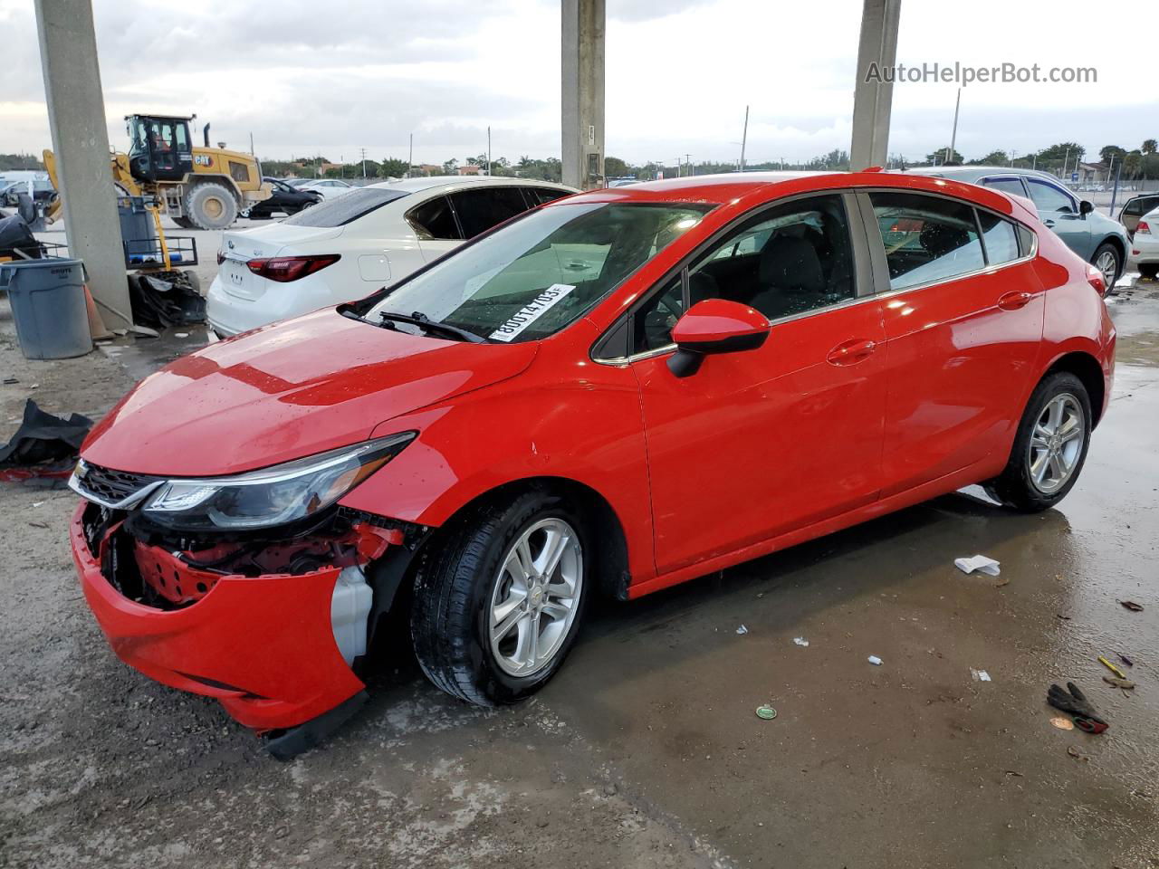 2017 Chevrolet Cruze Lt Red vin: 3G1BE6SMXHS610577