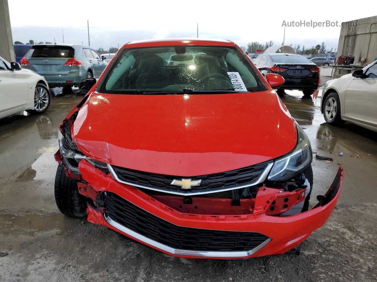 2017 Chevrolet Cruze Lt Red vin: 3G1BE6SMXHS610577