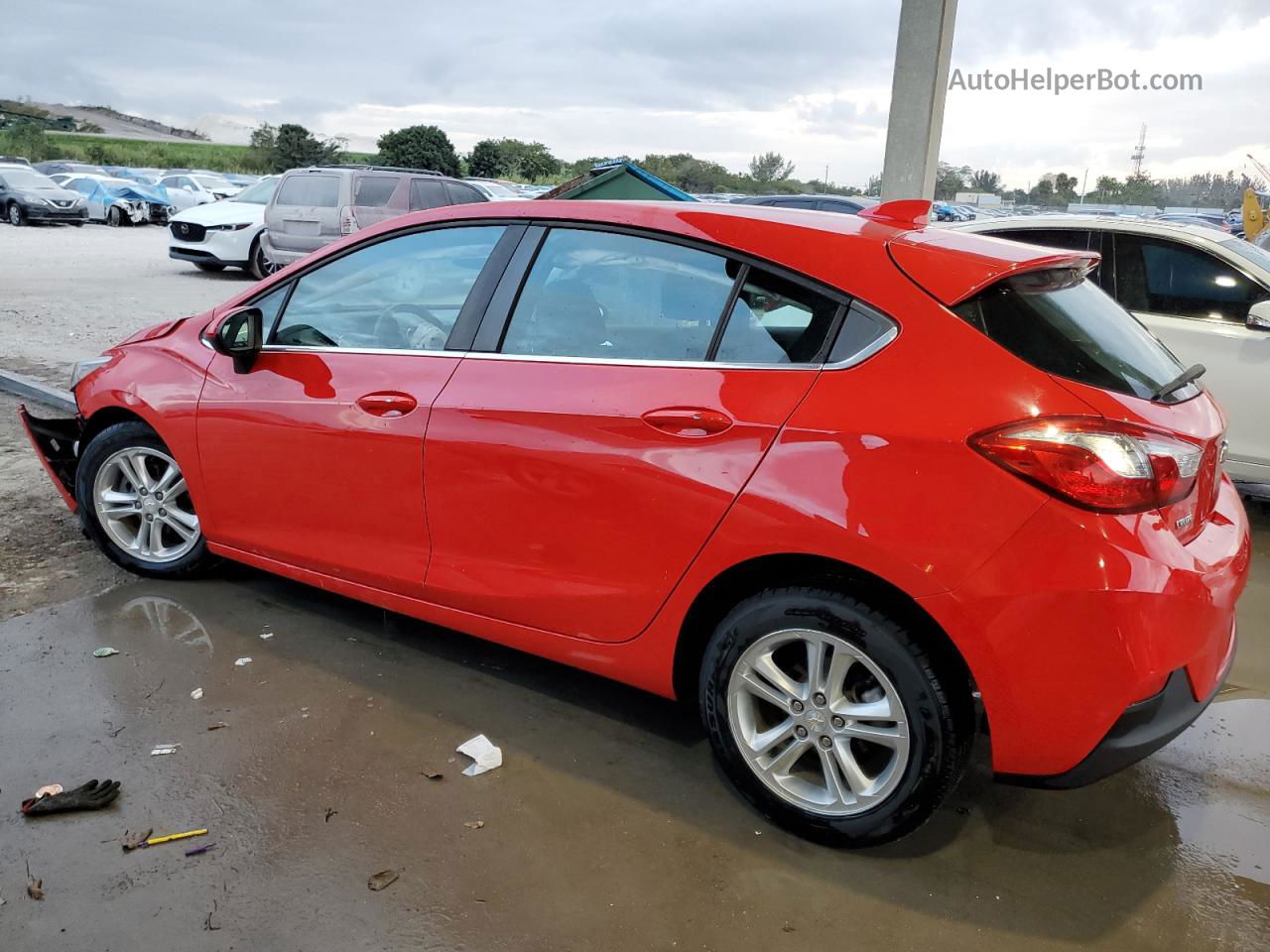 2017 Chevrolet Cruze Lt Red vin: 3G1BE6SMXHS610577